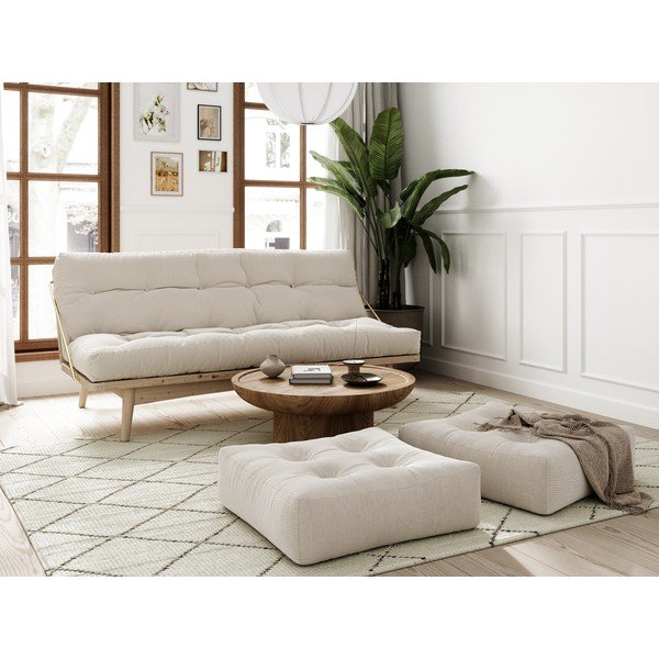 Puf din catifea reiată Karup Design More Charcoal-image-3