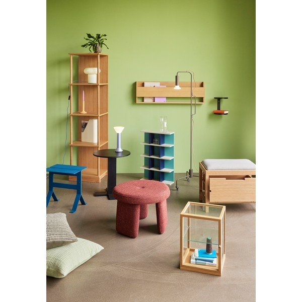 Măsuță auxiliară rotundă cu aspect de lemn de stejar ø 45 cm Koohi – Hübsch-image-3
