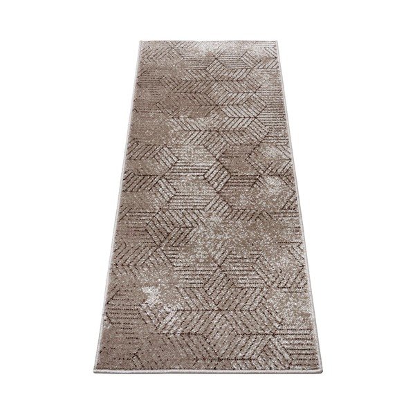 Covor tip traversă Hanse Home Lux Polygon, 70x200 cm, maro-image-2