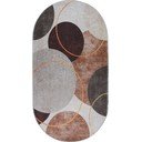 Covor maro-crem lavabil 80x120 cm Oval – Vitaus
