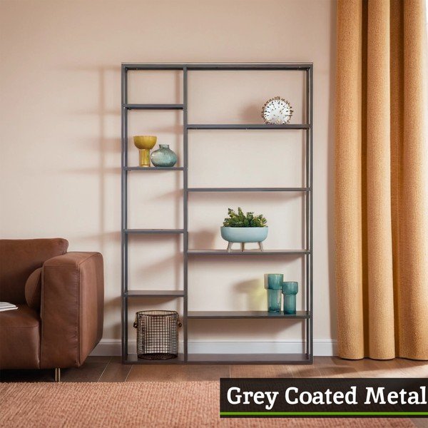 Etajeră gri din oțel 120x188x30 cm Acero – Premier Housewares-image-2