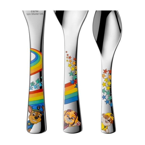 Set 4 tacâmuri din oțel inoxidabil pentru copii WMF Paw Patrol-image-1