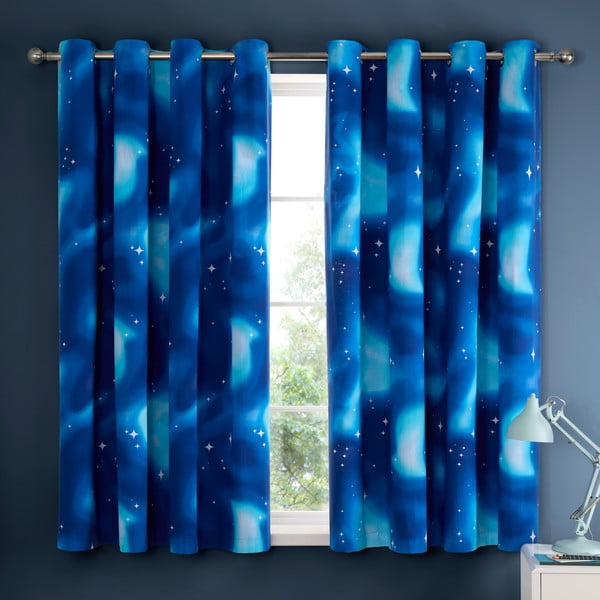 Draperie pentru copii 2 buc. 168x183 cm Ombre Stars – Catherine Lansfield-image-2