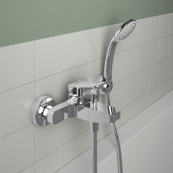Baterie argintiu-lucios pentru cadă/cu montare pe perete Ceraplan – Ideal Standard-image-2