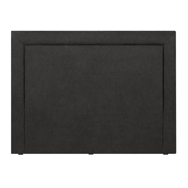 Tăblie de pat Mazzini Sofas Ancona, 140 x 120 cm, negru