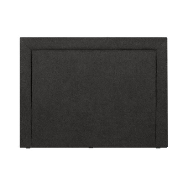 Tăblie de pat Mazzini Sofas Ancona, 140 x 120 cm, negru