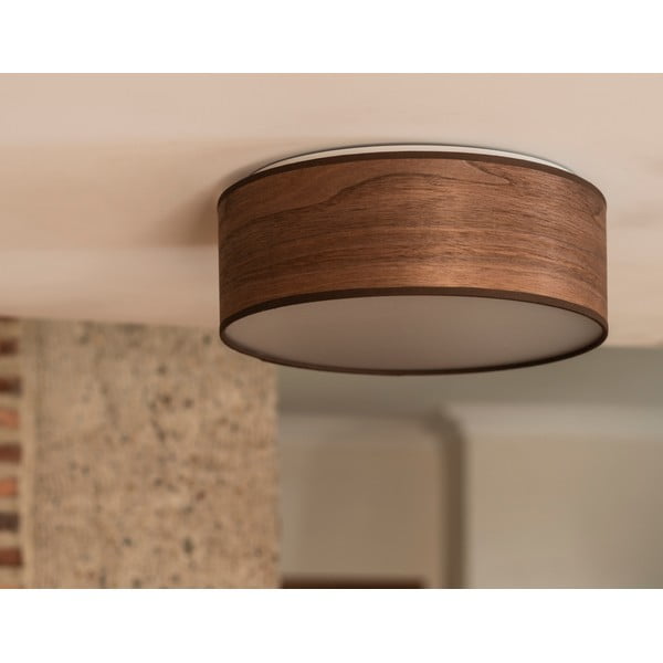 Plafonieră din furnir de nuc natural Sotto Luce TSURI M, ⌀ 30 cm-image-1