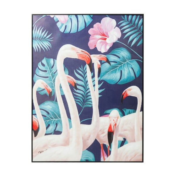 Tablou Kare Design Touched Flamingo, 122 x 92 cm