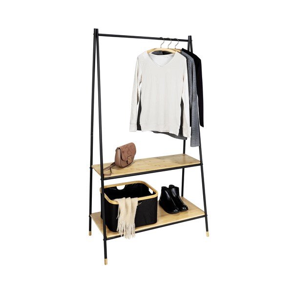 Suport pentru haine negru/natural  din metal Loft – Wenko-image-2
