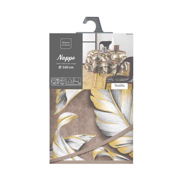 Față de masă lavabilă ø 160 cm Ebany – douceur d'intérieur-image-4