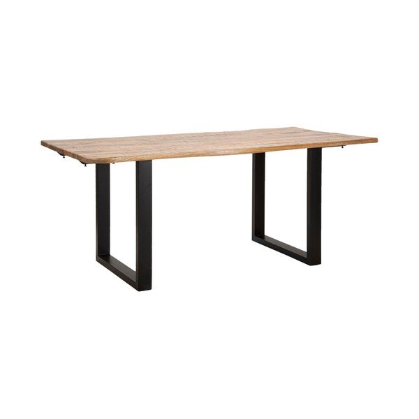 Masă de dining extensibilă cu blat din lemn de mango cu blat suplimentar 90x180 cm Edge – Mauro Ferretti-image-2