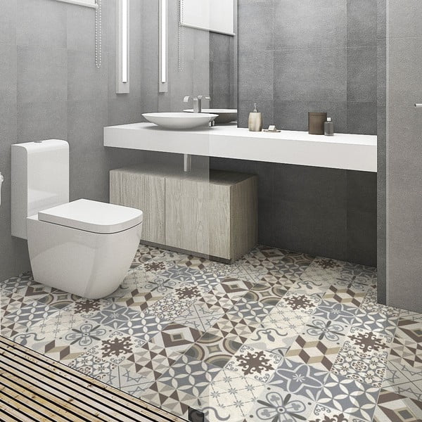 Autocolant de pardoseală, impermeabil Ambiance Brown Style, 100 x 60 cm-image-3