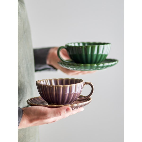 Ceașcă mov pentru cappuccino din gresie 220 ml Latina – Bloomingville-image-1