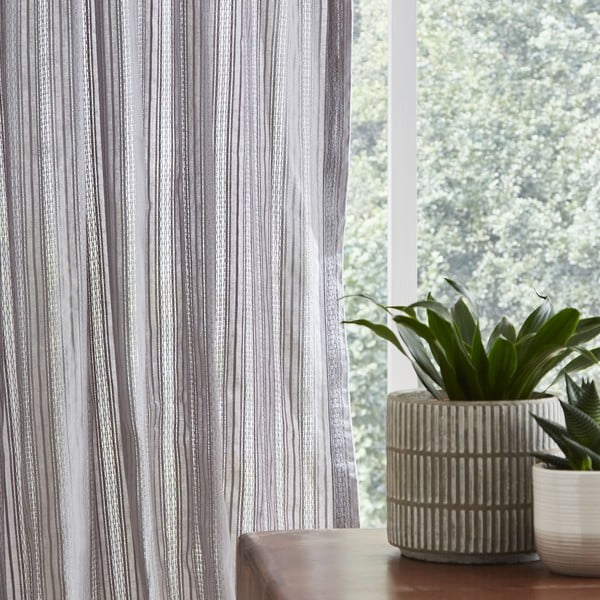 Draperie gri 229x140 cm Zofia Broderie Anglaise - Pineapple Elephant-image-2