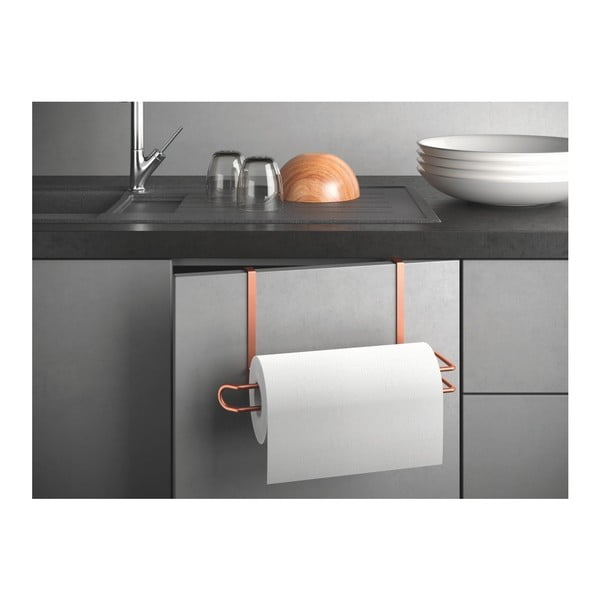 Suport de agățat pentru prosoape din hârtie Metaltex, arămiu-image-2