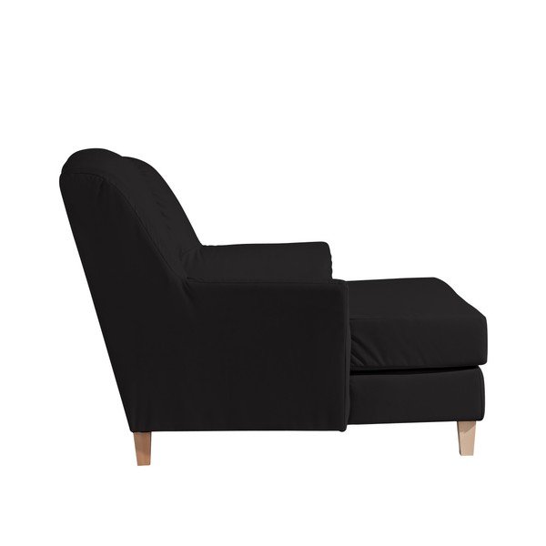 Șezlong din imitație de piele Max Winzer Judith, negru-image-3
