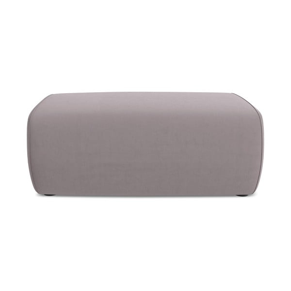 Taburet mov lavandă cu tapițerie din catifea Kapua – Makamii