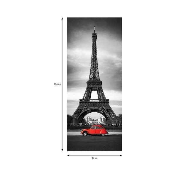 Autocolant adeziv pentru ușă Ambiance Eiffel Tower-image-2