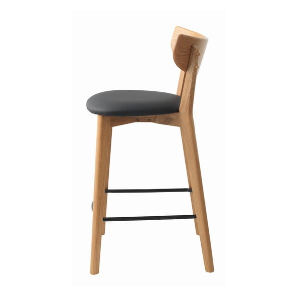 Scaun de bar din stejar Unique Furniture Pero-image-3