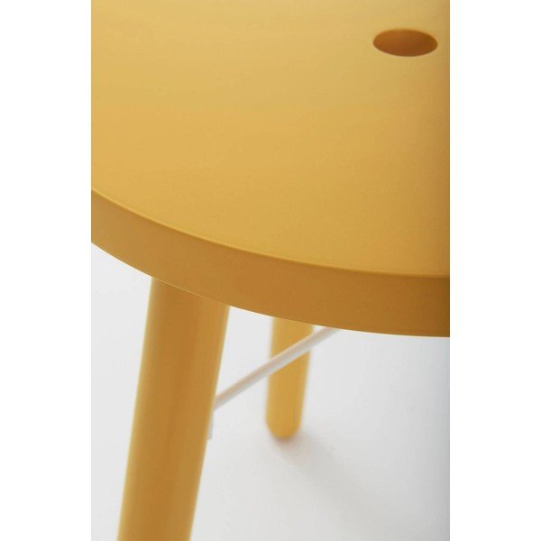 Scaun tip taburet galben Kinna – Jotex-image-2