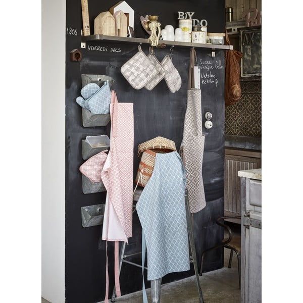 Șorț din bumbac Tiseco Home Studio Arabesk, albastru deschis-image-1