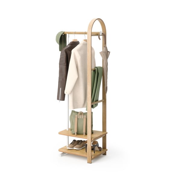 Set pentru hol în culoare naturală din lemn de frasin 37x167x54 cm Bellwood – Umbra-image-4