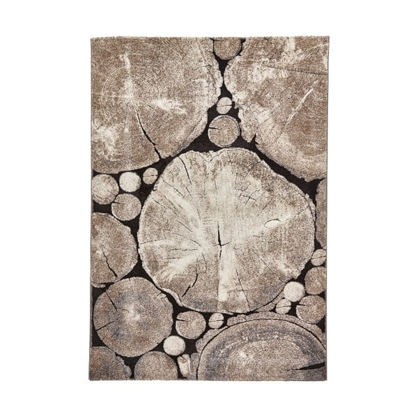 Covor Think Rugs Woodland, 120 x 170 cm, maro