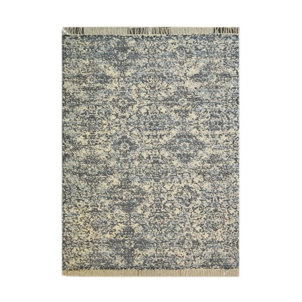 Covor bumbac The Rug Republic Delicia, 230 x 160 cm, albastru