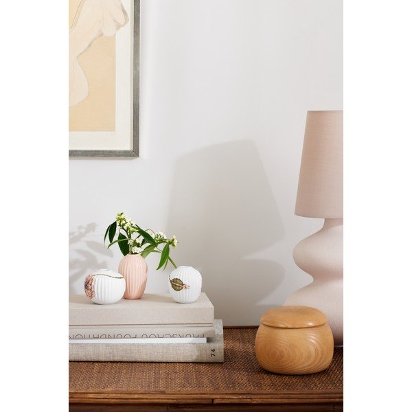 Set 3 vaze mici din porțelan Kähler Design Hammershøi Poppy-image-1