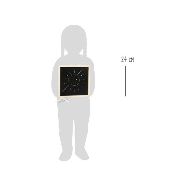 Cutie din lemn cu tablă și panou magnetic Legler Letters&Numbers-image-1