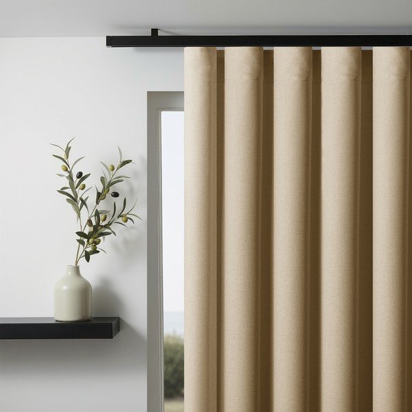 Draperie bej dimout (semi-opacă) Calisto – Filumi-image-1