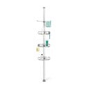 Raft de baie telescopic din metal gri - simplehuman