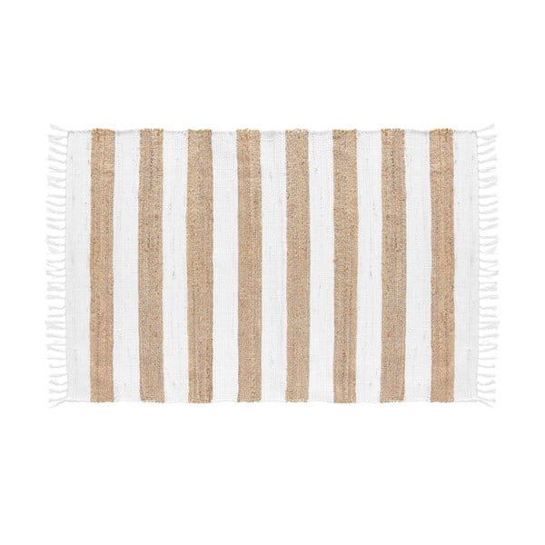 Covor alb-natural 50x80 cm Sagane – douceur d'intérieur-image-3