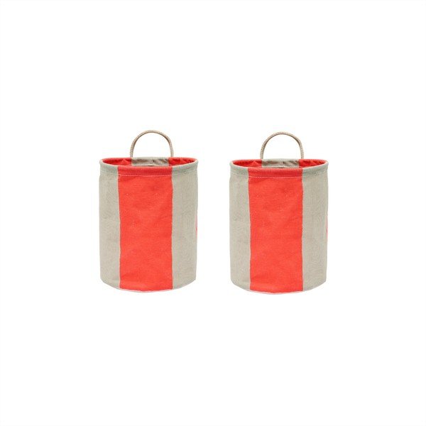 Coșuri de depozitare 2 buc. din material textil ø 18x22 cm Kara – OYOY Living Design