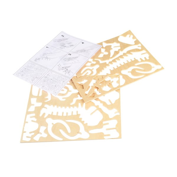 Puzzle cu dinozaur 3D din lemn Rex London Tyrannosaurus-image-2