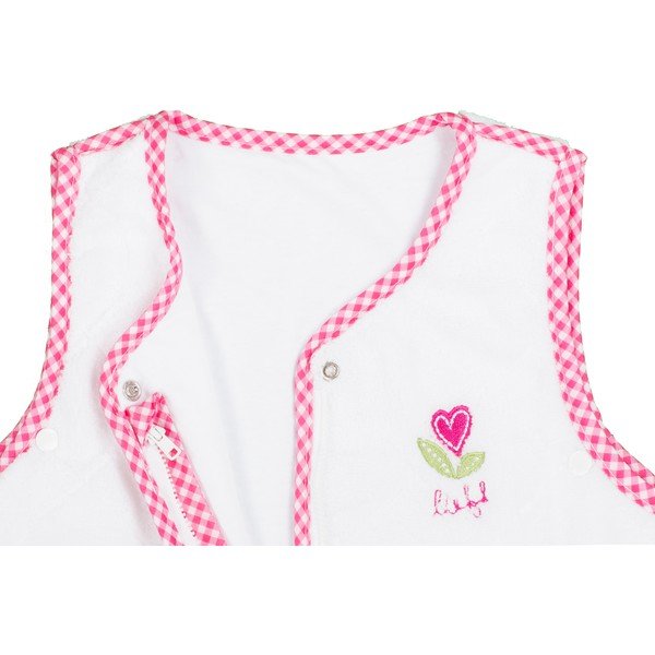 Sac de dormit pentru copii Tiseco Home Studio, alb- roz-image-3