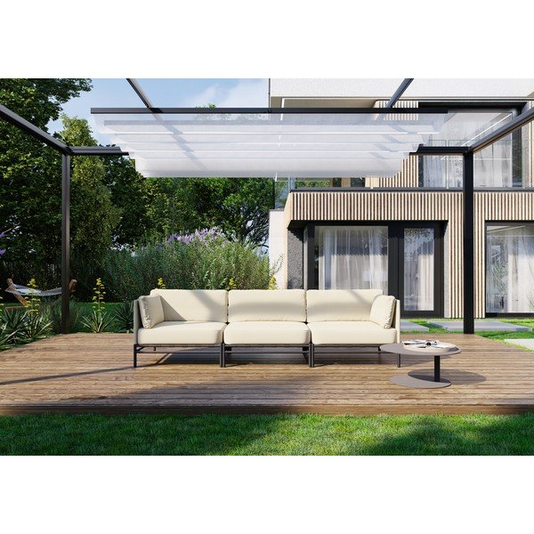Canapea modulară de grădină bej 234 cm Dandy – Sit Sit-image-4
