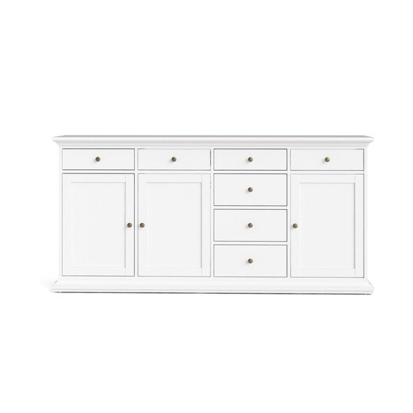 Comodă albă joasă 189x92 cm Paris – Tvilum