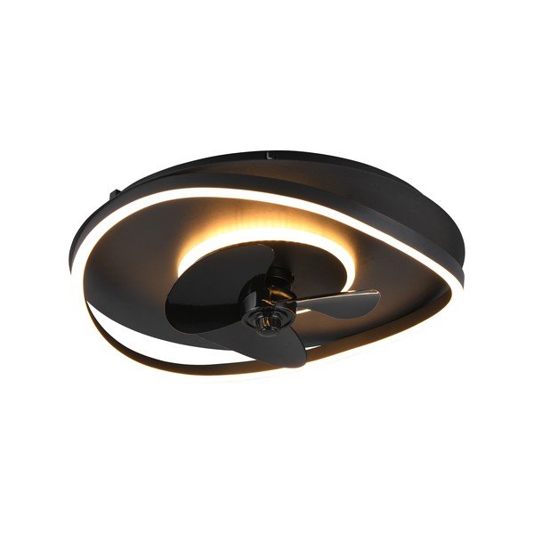Plafonieră negru-mat LED Sortland – Trio-image-3