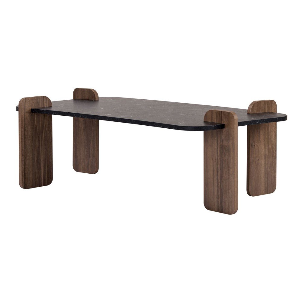 Măsuță de cafea neagră 60x120 cm Renard – Nordure