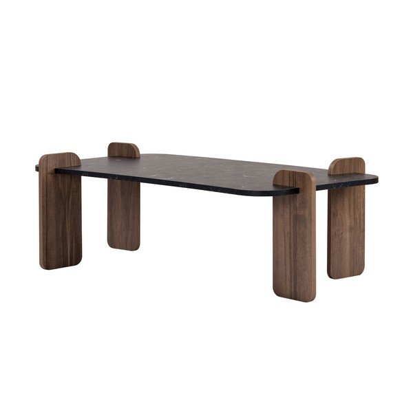 Măsuță de cafea neagră 60x120 cm Renard – Nordure