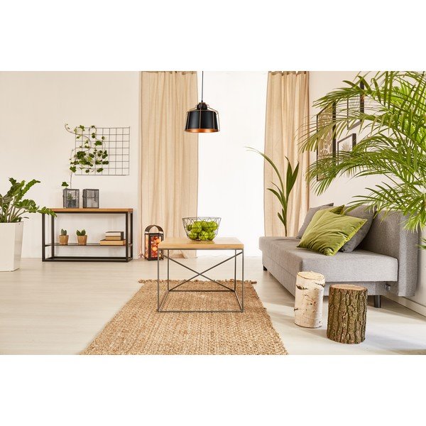 Lustră neagră cu abajur din metal ø 32 cm Goa – GTV-image-1