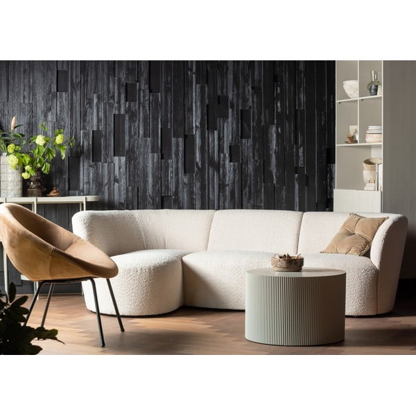 Măsuță de cafea bej rotundă ø 60 cm Sanne – WOOOD-image-1