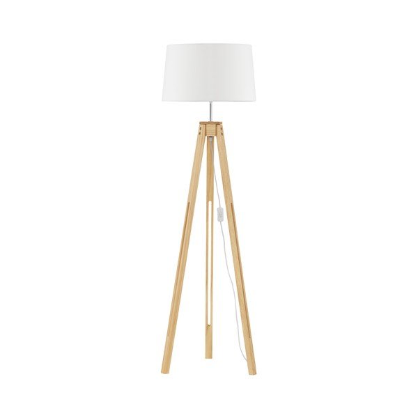 Lampadar alb/în culoare naturală (înălțime 145 cm) Leroy – Nova Luce