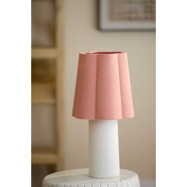 Veioză somon/crem cu abajur textil (înălțime 50 cm) Musaby – Light & Living-image-2