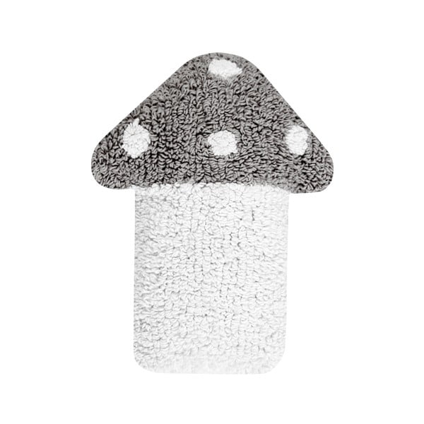 Pernă din bumbac Happy Decor Kids Mushroom, 30 x 35 cm, gri - alb