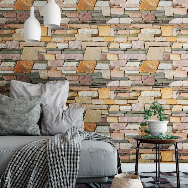 Autocolant pentru perete Ambiance Wall Materials Stones from The Esterel, 40 x 40 cm