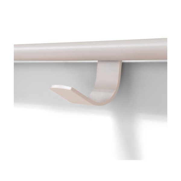 Cuier de perete taupe cu raft din oțel 60 cm Rex – Spinder Design-image-4