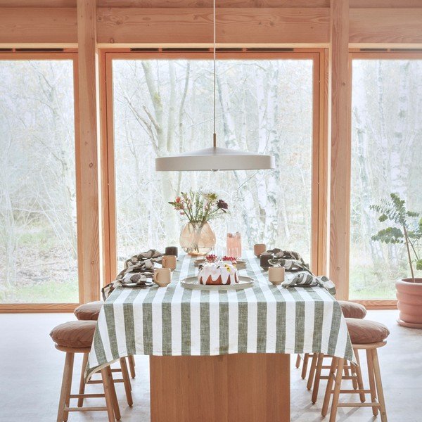 Față de masă din bumbac organic 140x260 cm Striped – OYOY Living Design-image-1