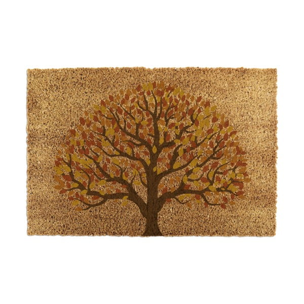 Covoraș de intrare din fibre de nucă de cocos 40x60 cm Autumnal Tree of Life – Artsy Doormats
